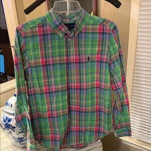 Polo by Ralph Lauren Boy’s Green Plaid Shirt